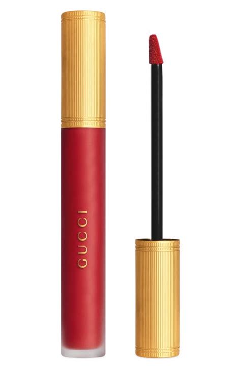 gucci rouge liquid matte|Gucci lipstick goldie red.